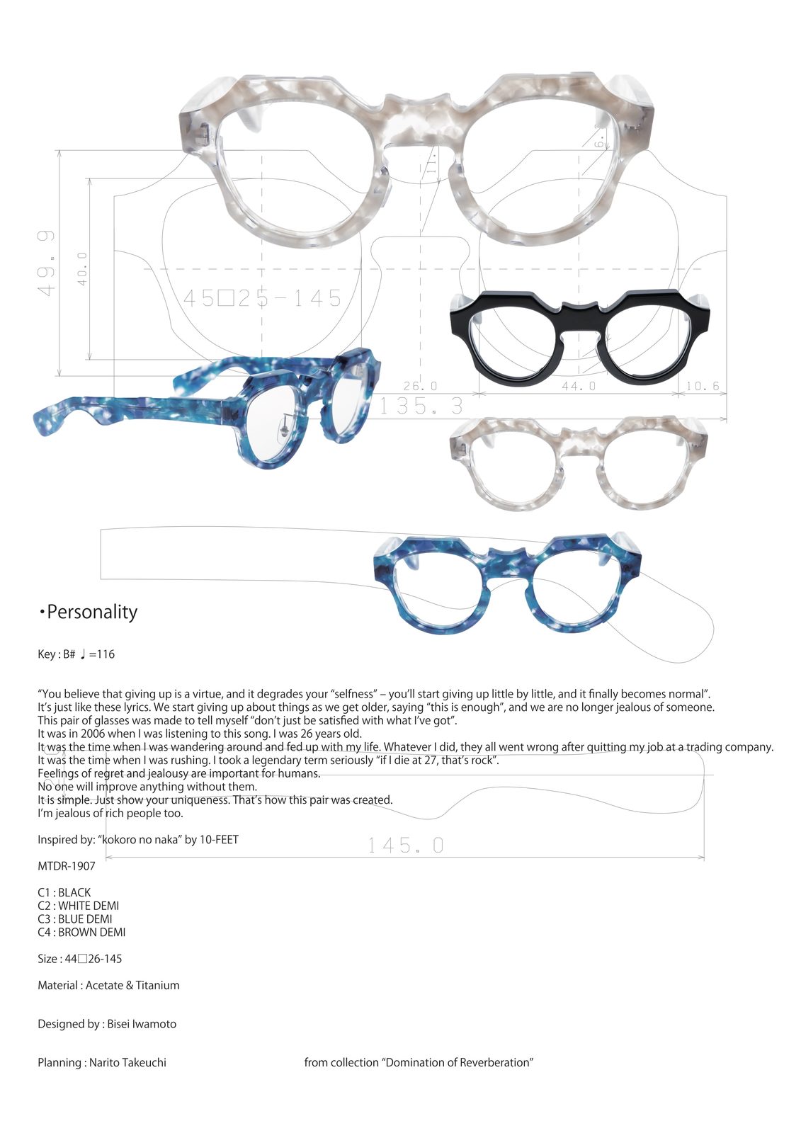 Domination of Reverberation, catalog page